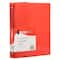JAM Paper 0.75" Red Glass Twill Plastic 3-Ring Binder